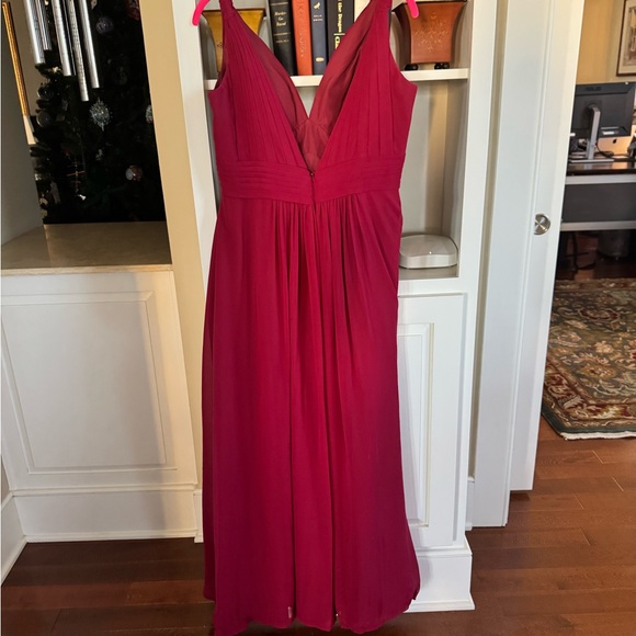 Azazie Rich Red Dress - Picture 2 of 4